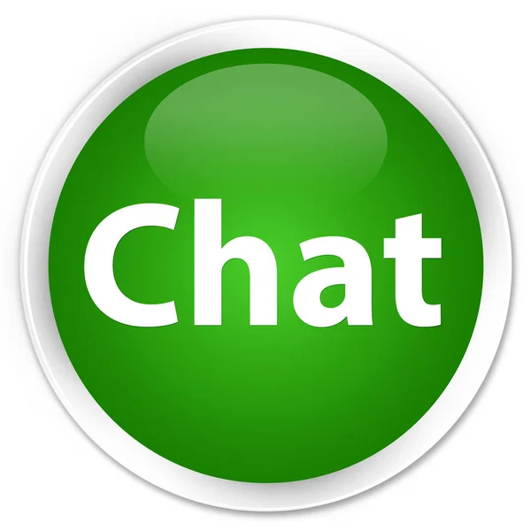 Chat premium verde botón redondo —  Fotos de Stock