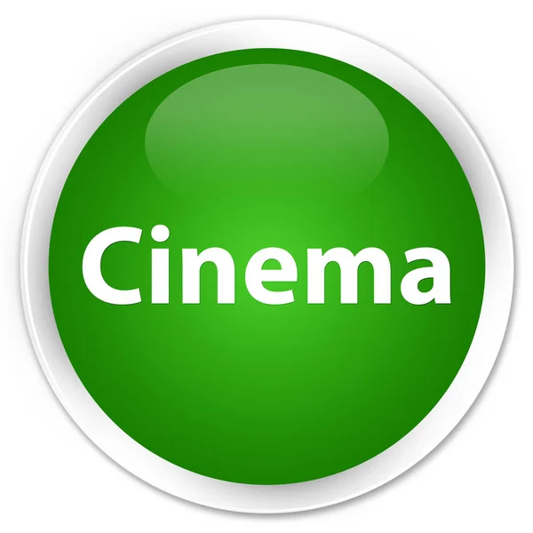 Sinema premium yeşil yuvarlak düğmesi — Stok fotoğraf