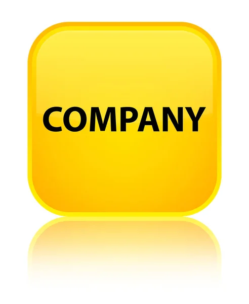 Firma specjalny żółty przycisk kwadratowy — Zdjęcie stockowe