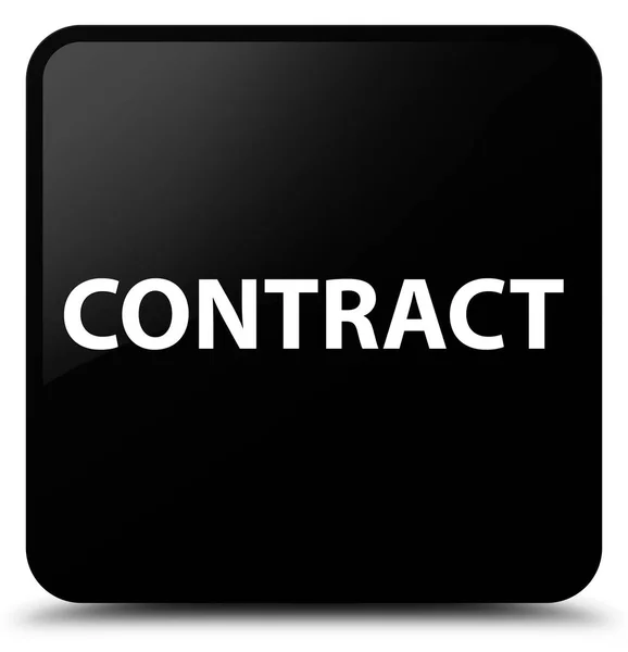 Contract black square button — Stock Photo, Image