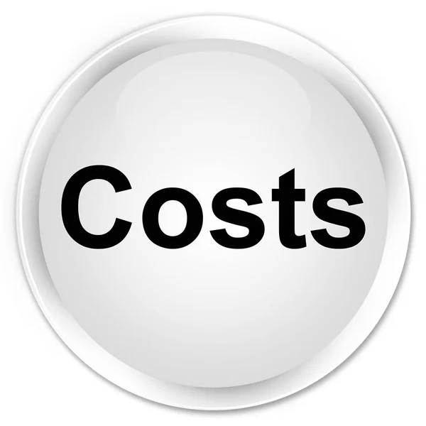 Koszty premium biały okrągły przycisk — Zdjęcie stockowe