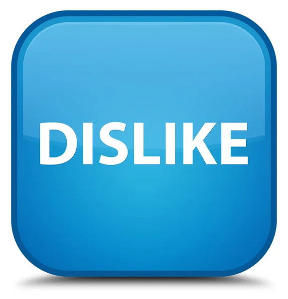 Dislike bouton carré bleu cyan spécial — Photo