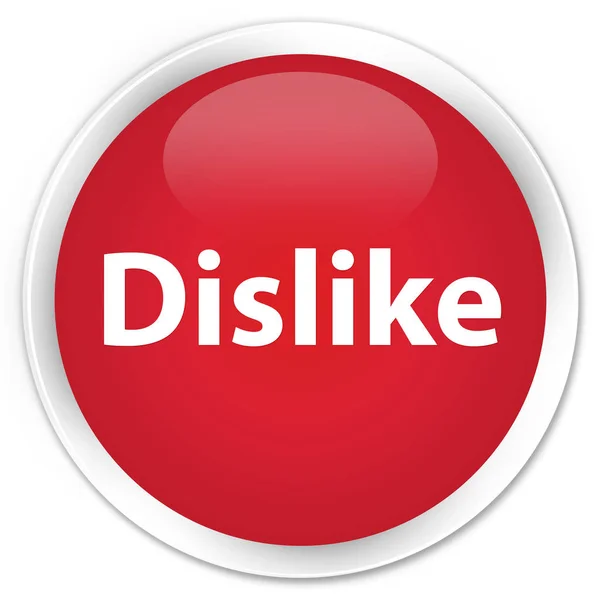 Dislike buton rotund rosu premium — Fotografie, imagine de stoc