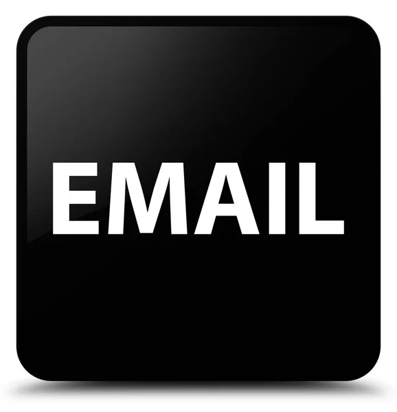 E-posta siyah kare düğme — Stok fotoğraf