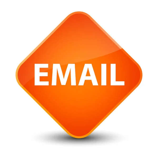Κομψό διαμάντι πορτοκαλί κουμπί του ηλεκτρονικού ταχυδρομείου — Φωτογραφία Αρχείου