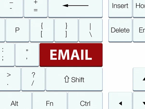 Email touche clavier marron — Photo