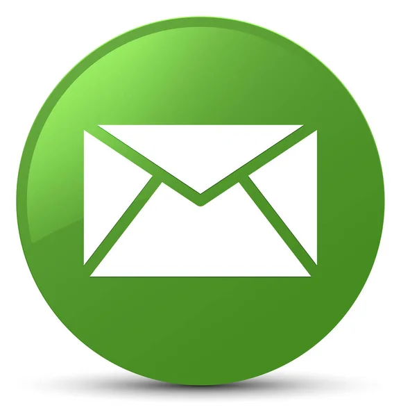 Email icon soft green round button