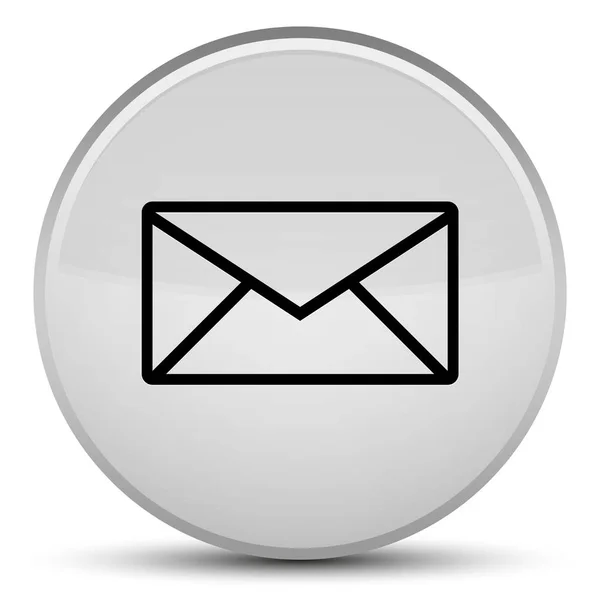 E-posta kutsal kişilerin resmi özel beyaz yuvarlak düğme — Stok fotoğraf