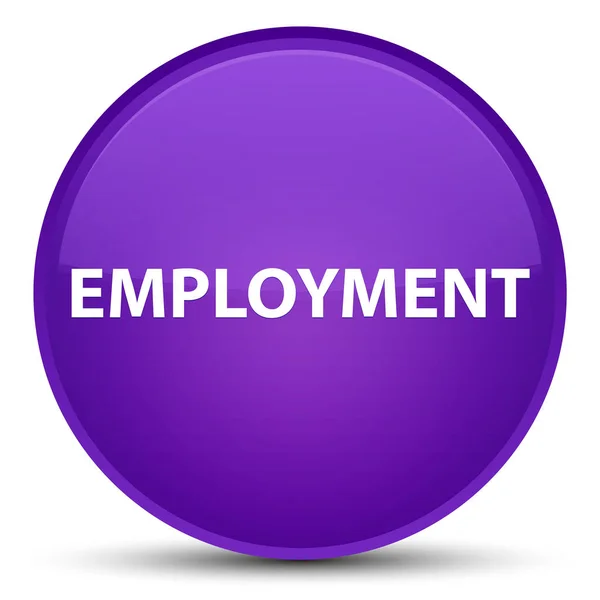 Werkgelegenheid speciale paarse ronde knop — Stockfoto