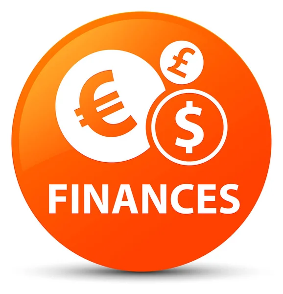 Finances (euro sign) orange round button