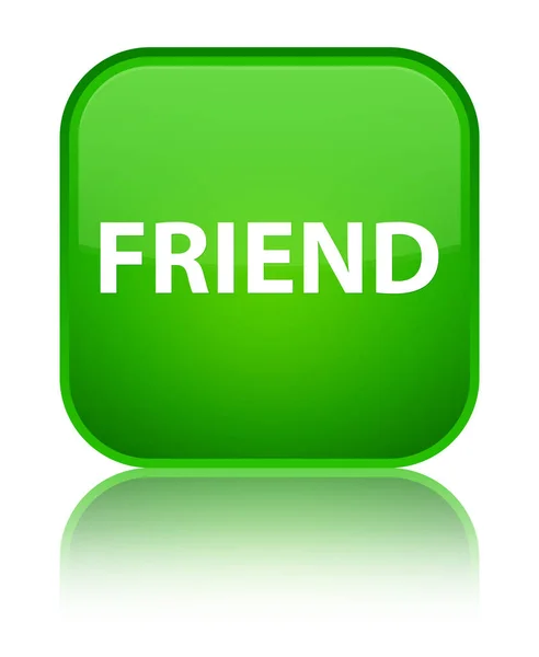 Friend special green square button — Stock Photo, Image