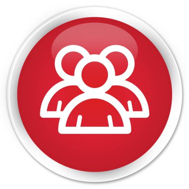 Grup simgesi sigorta primi kırmızı yuvarlak düğmesi