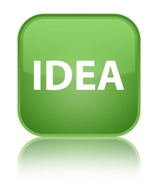 Fikir özel yumuşak yeşil kare düğme