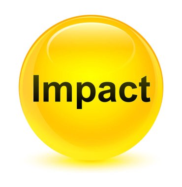 Etkisi camsı sarı yuvarlak düğmesi