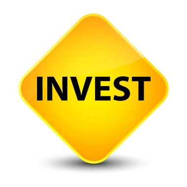 Zarif sarı elmas düğmesini yatırım