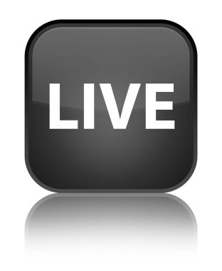 Canlı özel siyah kare düğme