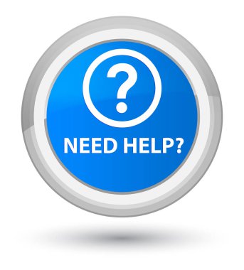 (Soru simgesi) asal camgöbeği mavi yuvarlak düğmeye yardıma ihtiyacım var