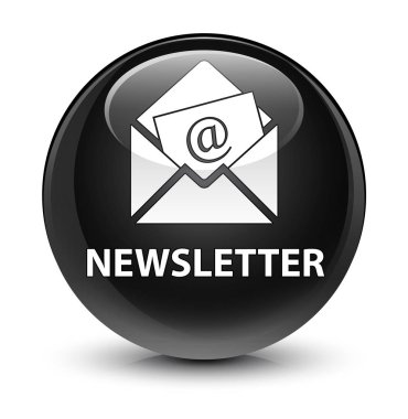 Bülten camsı siyah yuvarlak düğmesi