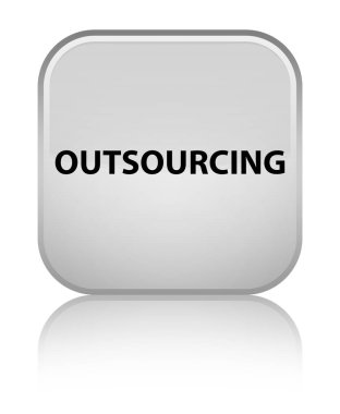 Dış kaynak özel beyaz kare düğme