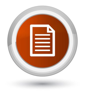 Sayfa simgesi ilk kahverengi yuvarlak düğmesi