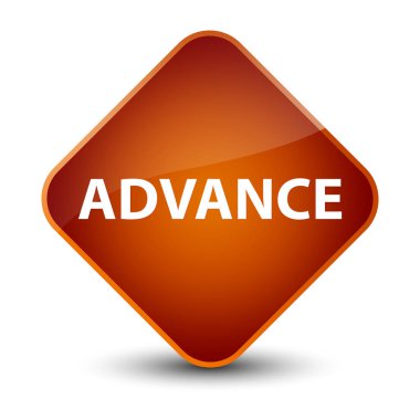 Önceden zarif kahverengi elmas düğmesi