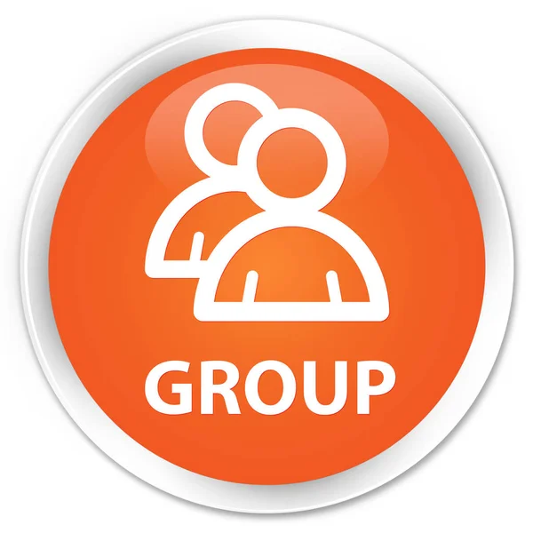 Grupo premium botón redondo naranja — Foto de Stock