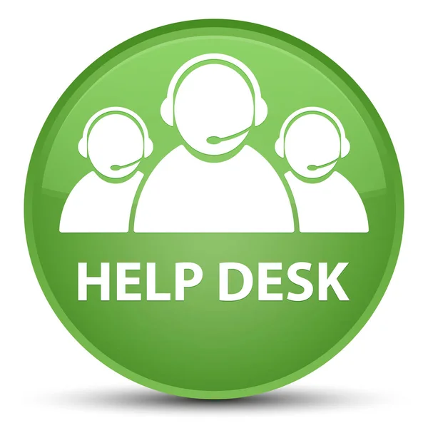 Help desk (customer care team icon) special soft green round but