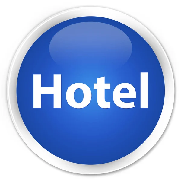 Pulsante rotondo blu premium dell'hotel — Foto Stock