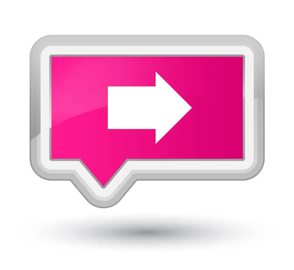 Próximo ícone de seta botão de banner rosa prime — Fotografia de Stock