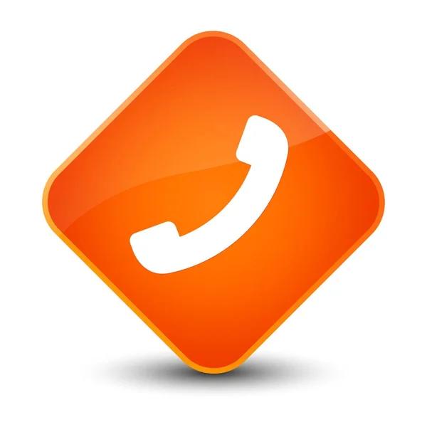Telefonknappen ikonen elegant orange diamant — Stockfoto