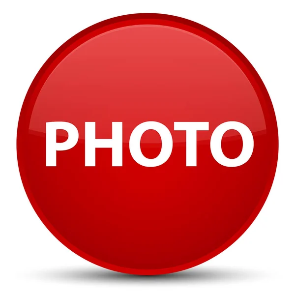 Photo special red round button — Stock Photo, Image