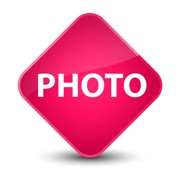 Elegantní růžový diamant tlačítko Photo — Stock fotografie