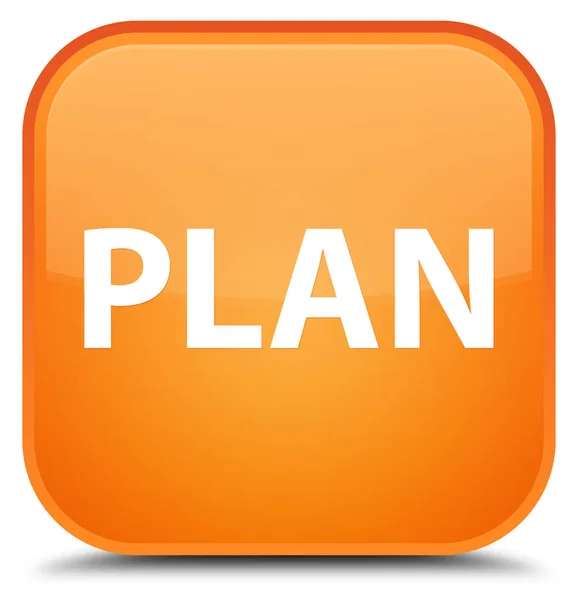 Plan spécial bouton carré orange — Photo