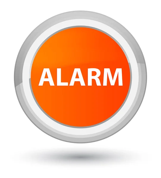 Alarma primer botón redondo naranja —  Fotos de Stock