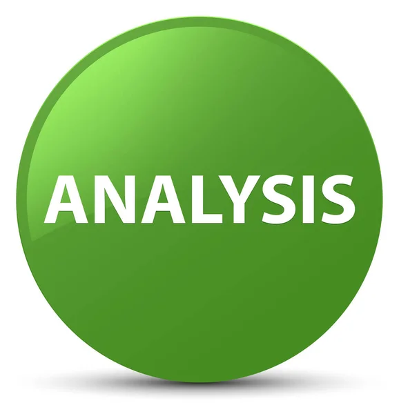Zachte groene ronde knop analyse — Stockfoto