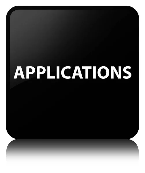 Applications black square button — Stock Photo, Image