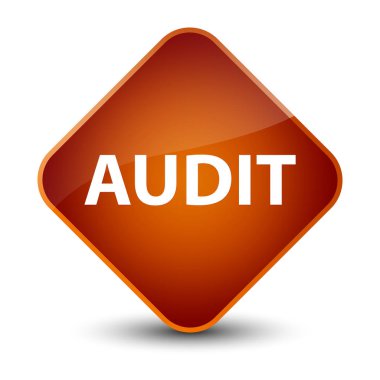 Denetim zarif kahverengi elmas düğmesi