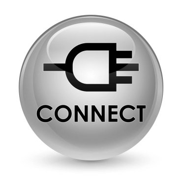 Cam gibi beyaz yuvarlak düğmesini bağlanmak