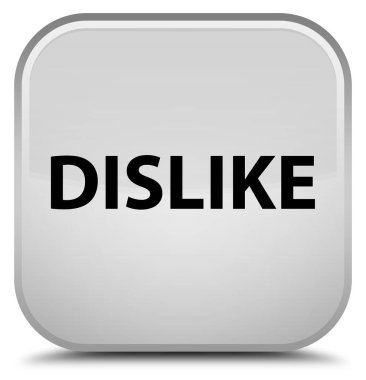 Özel beyaz kare düğme sevmemek