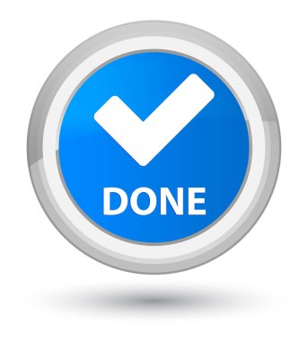 (Simge doğrulama) asal mavi düğme mavi