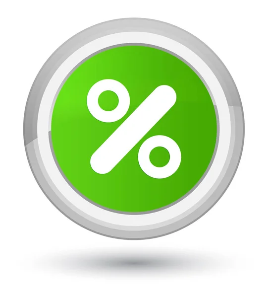 Discount icon prime soft green round button — Stock Photo, Image