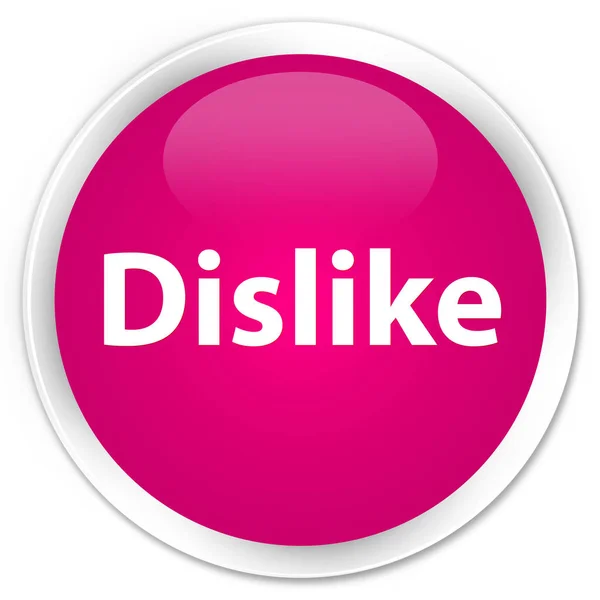 Nie lubię premium różowy okrągły przycisk — Zdjęcie stockowe