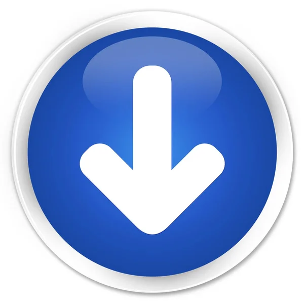 Download arrow icon premium blue round button — Stock Photo, Image