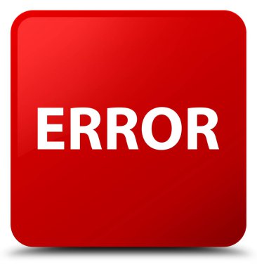 Hata kırmızı kare düğmesi