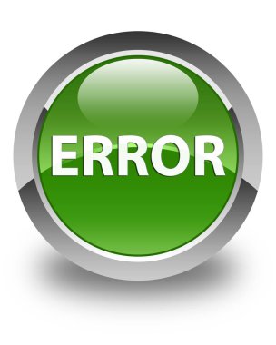 Hata parlak yumuşak yeşil yuvarlak düğme