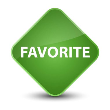 En sevdiğim zarif yumuşak yeşil elmas düğmesi