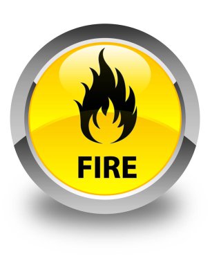 Yangın parlak düğme sarı