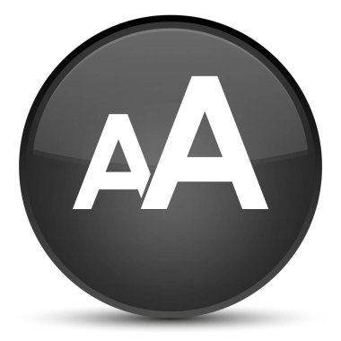 Yazı tipi boyutu simgesini özel siyah yuvarlak düğmesi