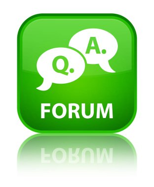 Forum (soru cevap balonu simgesinin) özel yeşil kare düğme