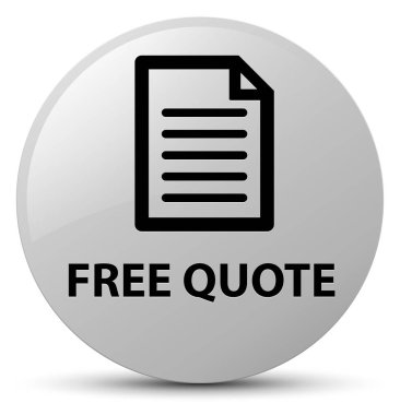 Ücretsiz fiyat teklifi (sayfa simgesi) beyaz yuvarlak düğmesi